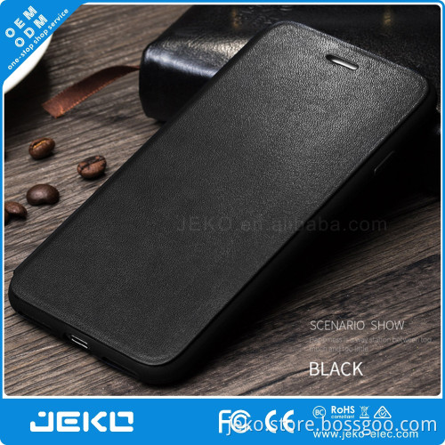 Good quality PU leather flip cover TPU mobile phone case for iphone 7